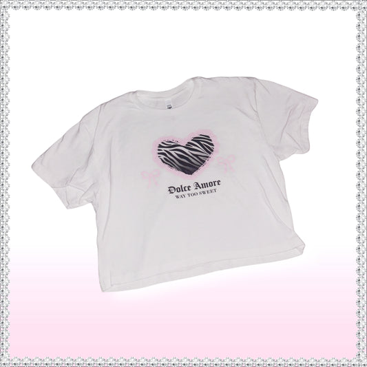 dolce amore crop tee